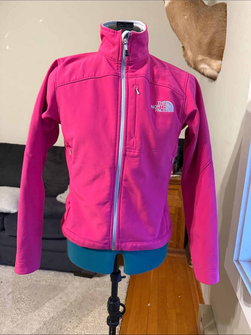 The North Face Women's Hot Pink Soft Shell Utility Jacket